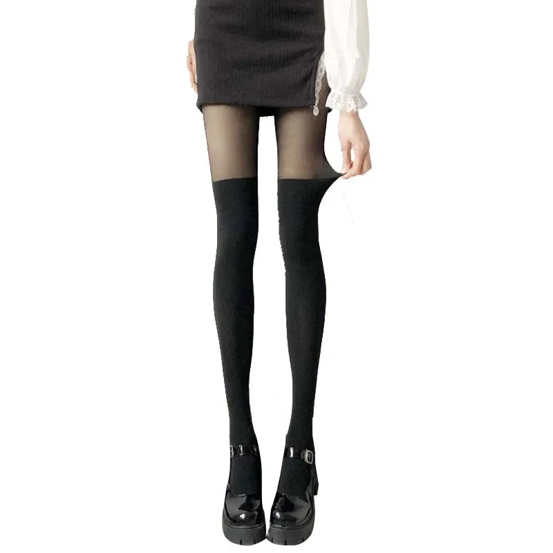Women's Fake Thigh High Lolita Tights - SU