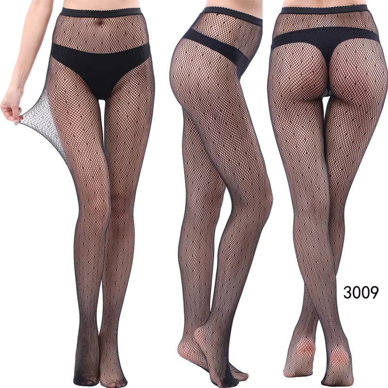 Women's High-Waist Fishnet Pantyhose
