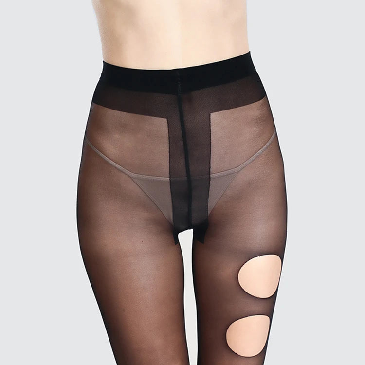 Women's Thin Silk-Nylon Sheer Pantyhose