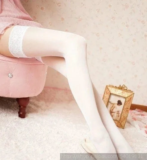 Women's Mesh Perspective Long-Tube Short Stockings