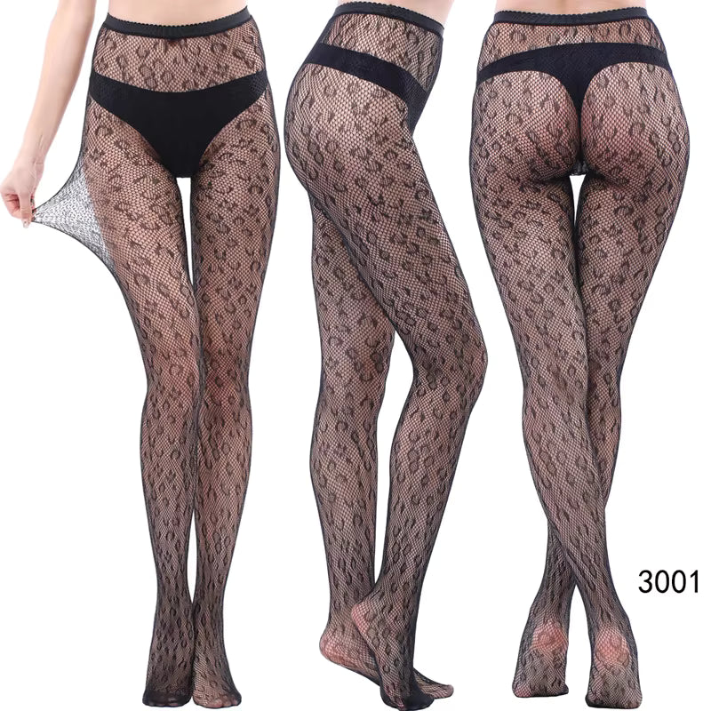 Women's High-Waist Fishnet Pantyhose