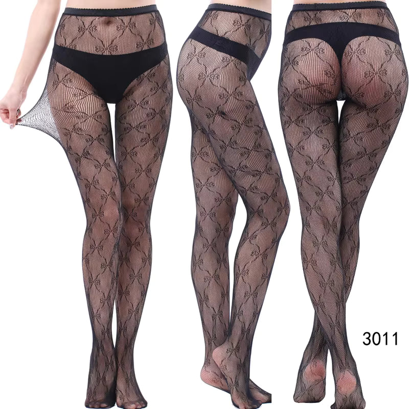 Women's High-Waist Fishnet Pantyhose