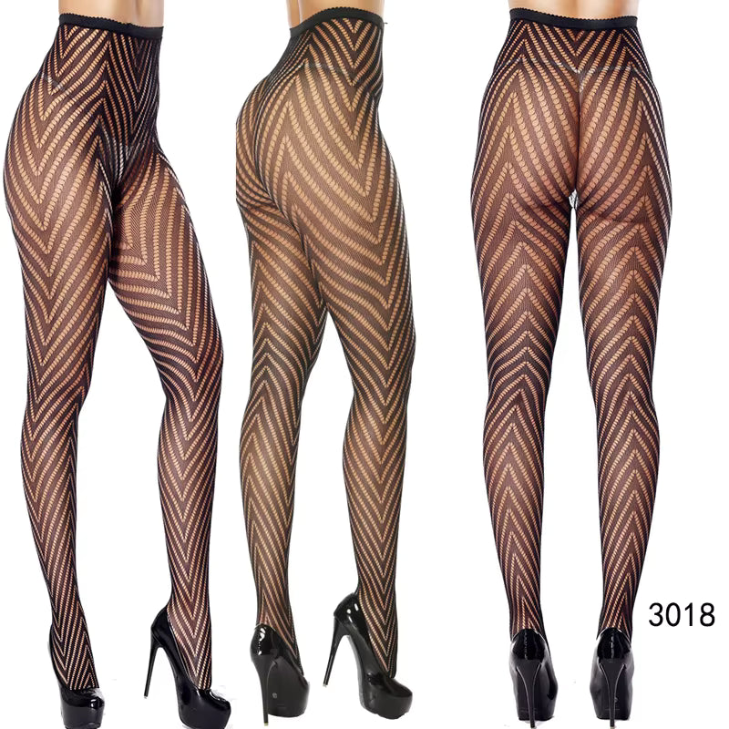 Women's High-Waist Fishnet Pantyhose