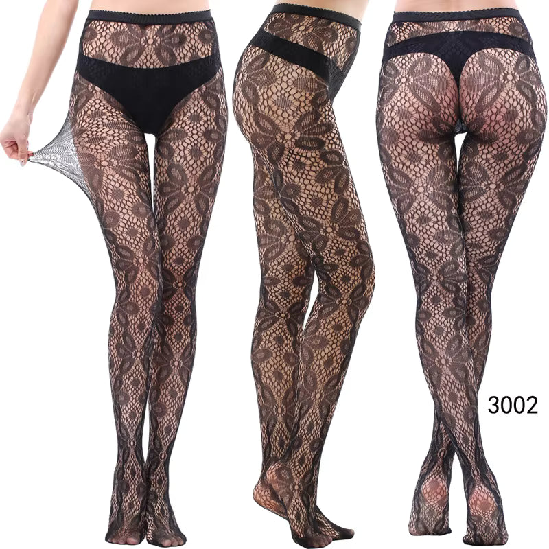 Women's High-Waist Fishnet Pantyhose