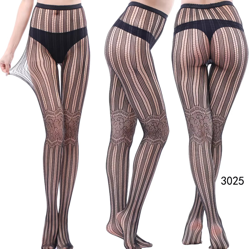 Women's High-Waist Fishnet Pantyhose