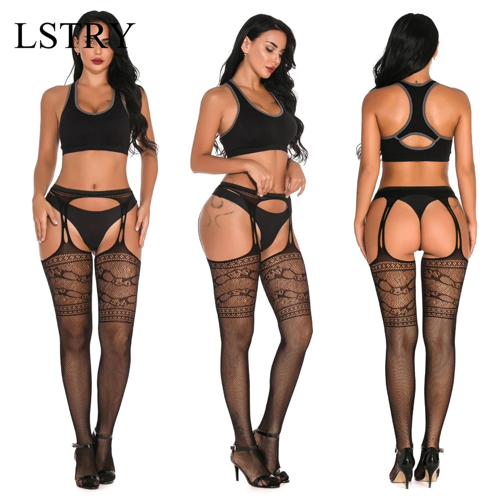 Hot-Sale Plus-Size Fishnet Pantyhose - SU