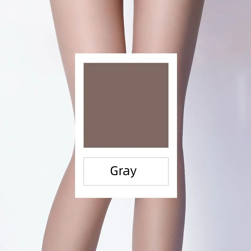 Women’s 0D High-Waist Pantyhose: Plus-Size Sheer Style with Anti-Hook Design - SU