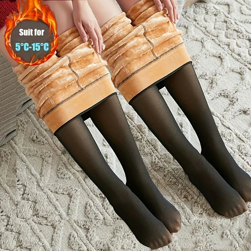 Women's Thick Thermal Seamless Pantyhose - SU