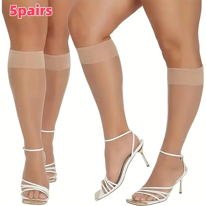 Women’s 2/5-Pair Ultra-Thin Silk Pantyhose - SU