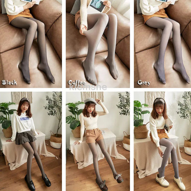 Women's Winter Seamless Thick Velvet Pantyhose - SU