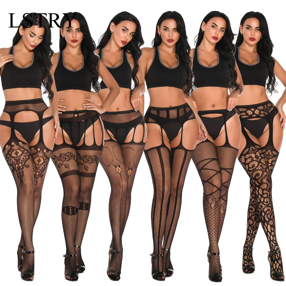 Hot-Sale Plus-Size Fishnet Pantyhose - SU