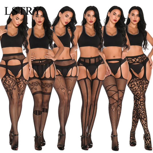 Hot-Sale Plus-Size Fishnet Pantyhose - SU