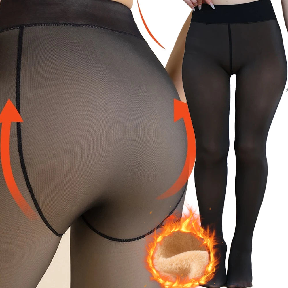 Winter Essential: Women's Thermal Fleece Pantyhose - SU
