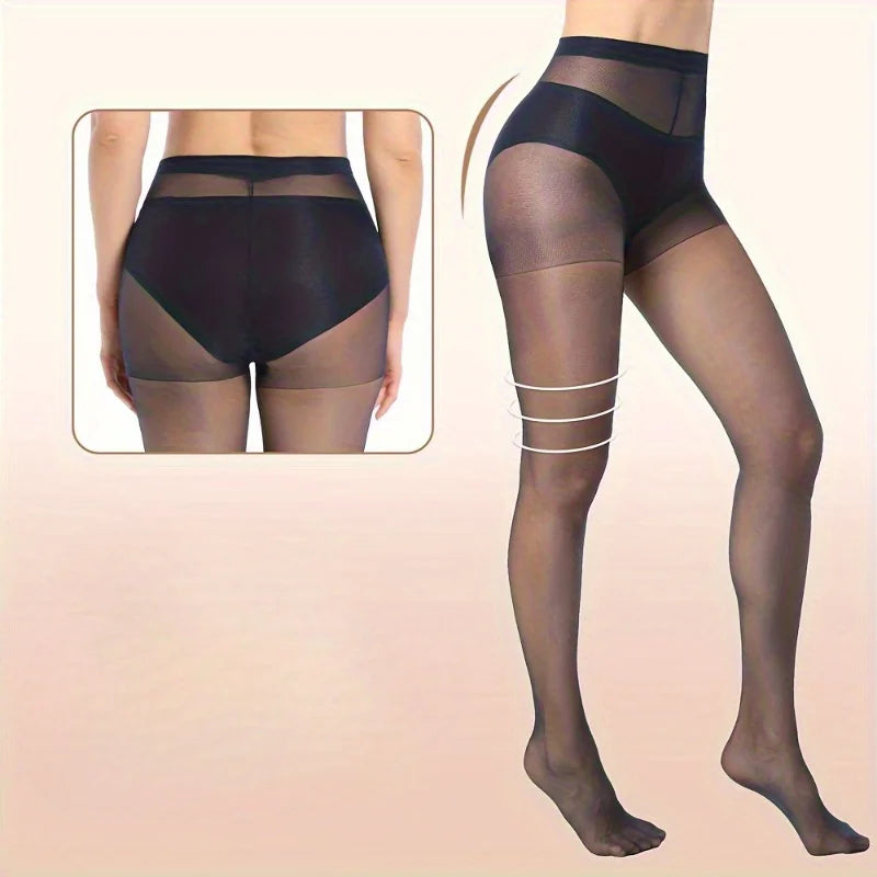 Women’s 2/5-Pair Ultra-Thin Silk Pantyhose - SU