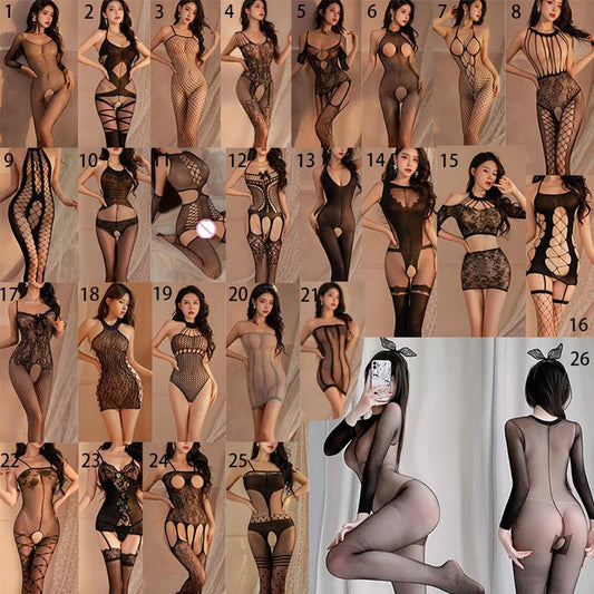 Women’s Mesh Fishnet Bodysuit - SU