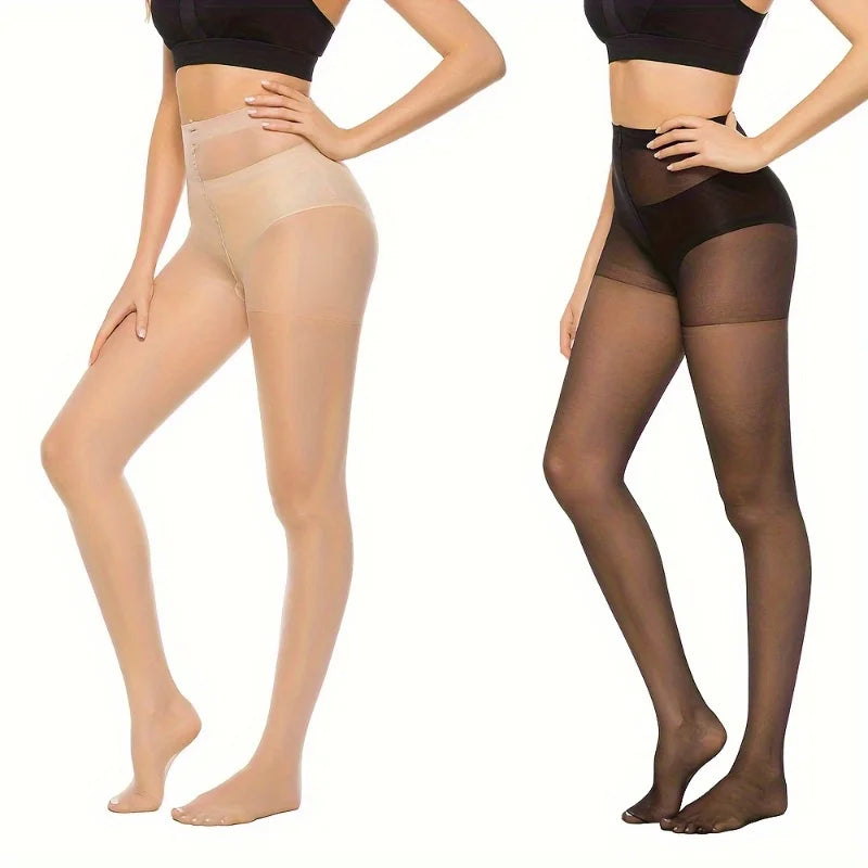 Women’s 2/5-Pair Ultra-Thin Silk Pantyhose - SU