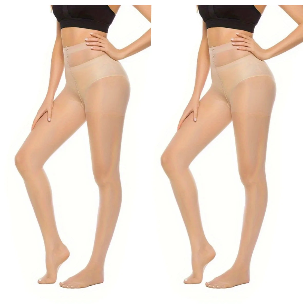 Women’s 2/5-Pair Ultra-Thin Silk Pantyhose - SU