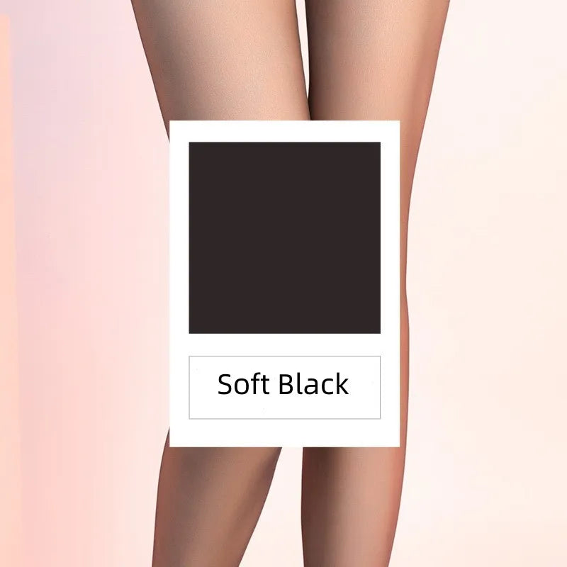 Women’s 0D High-Waist Pantyhose: Plus-Size Sheer Style with Anti-Hook Design - SU