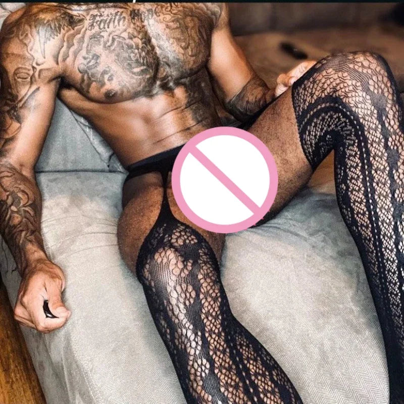 2025 Collection Men’s Transparent Body Stockings - SU
