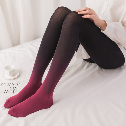 Velvet Ombre Bottoming Socks (Spandex-Blend)