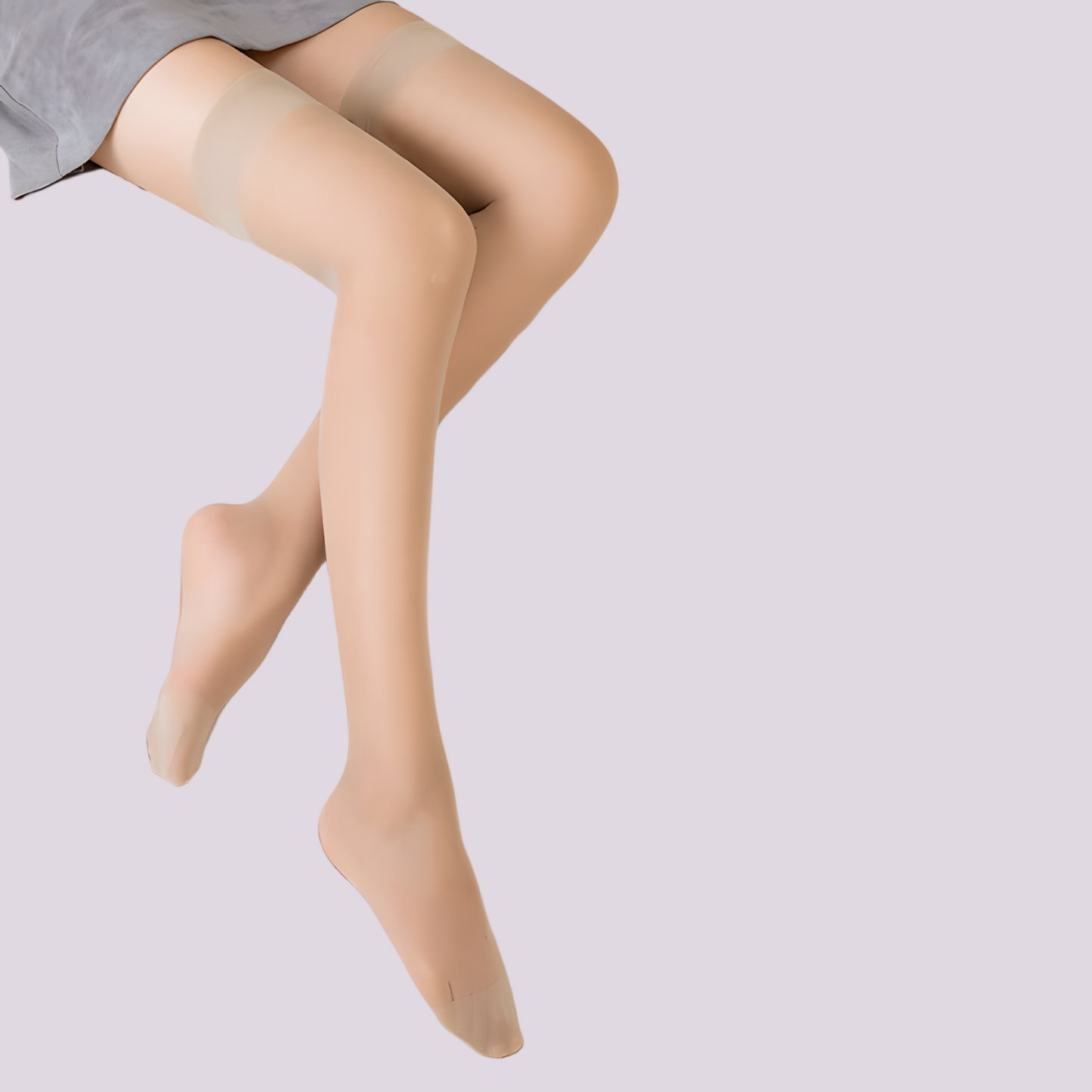 Sheer Summer Silky Stockings – Moisture-Wicking & Elegant Fit