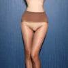 Elegant Black Ultra-Thin Lace Seamless Pantyhose for Office Ladies