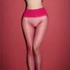 Elegant Black Ultra-Thin Lace Seamless Pantyhose for Office Ladies