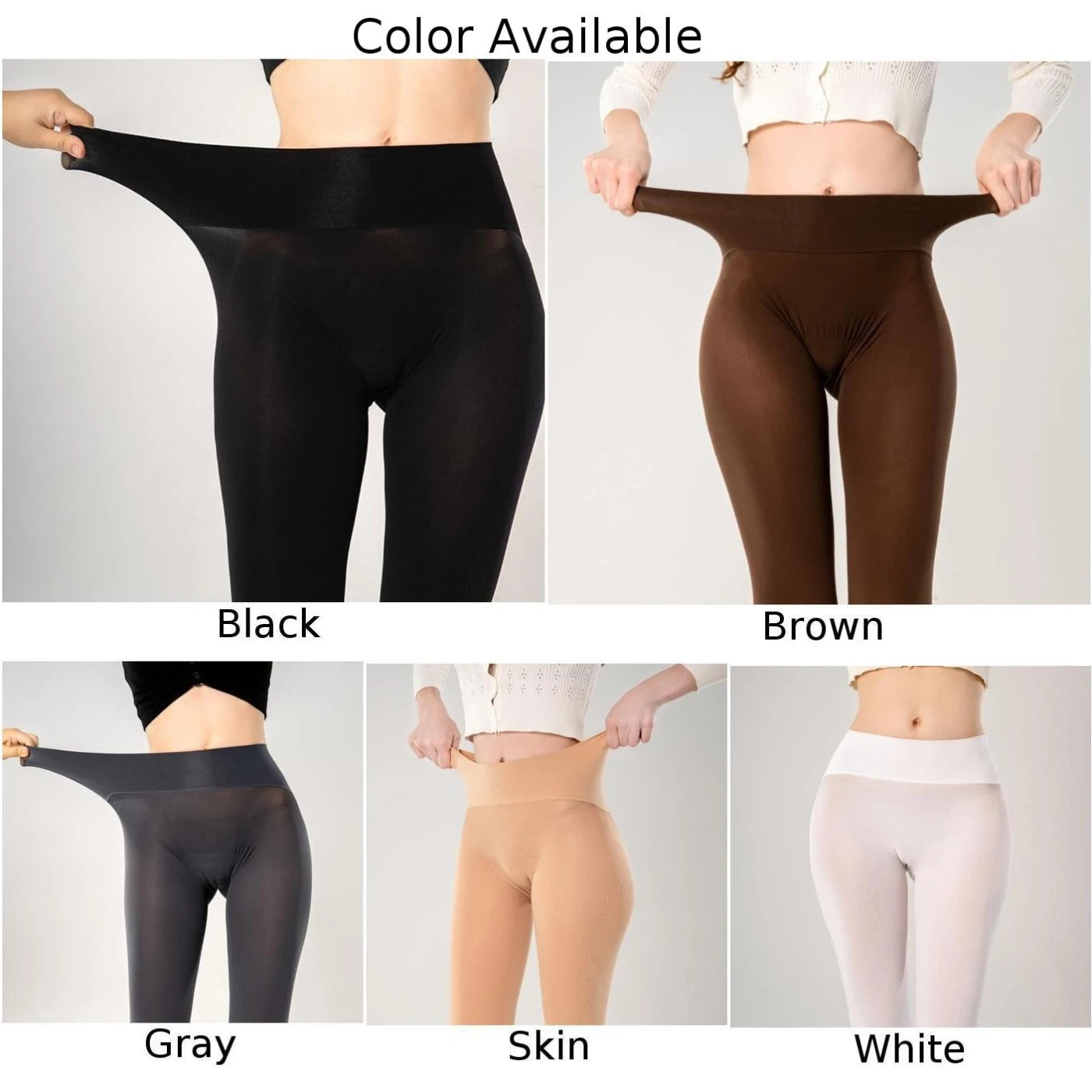 All-Season Seamless Pantyhose for Women - SU