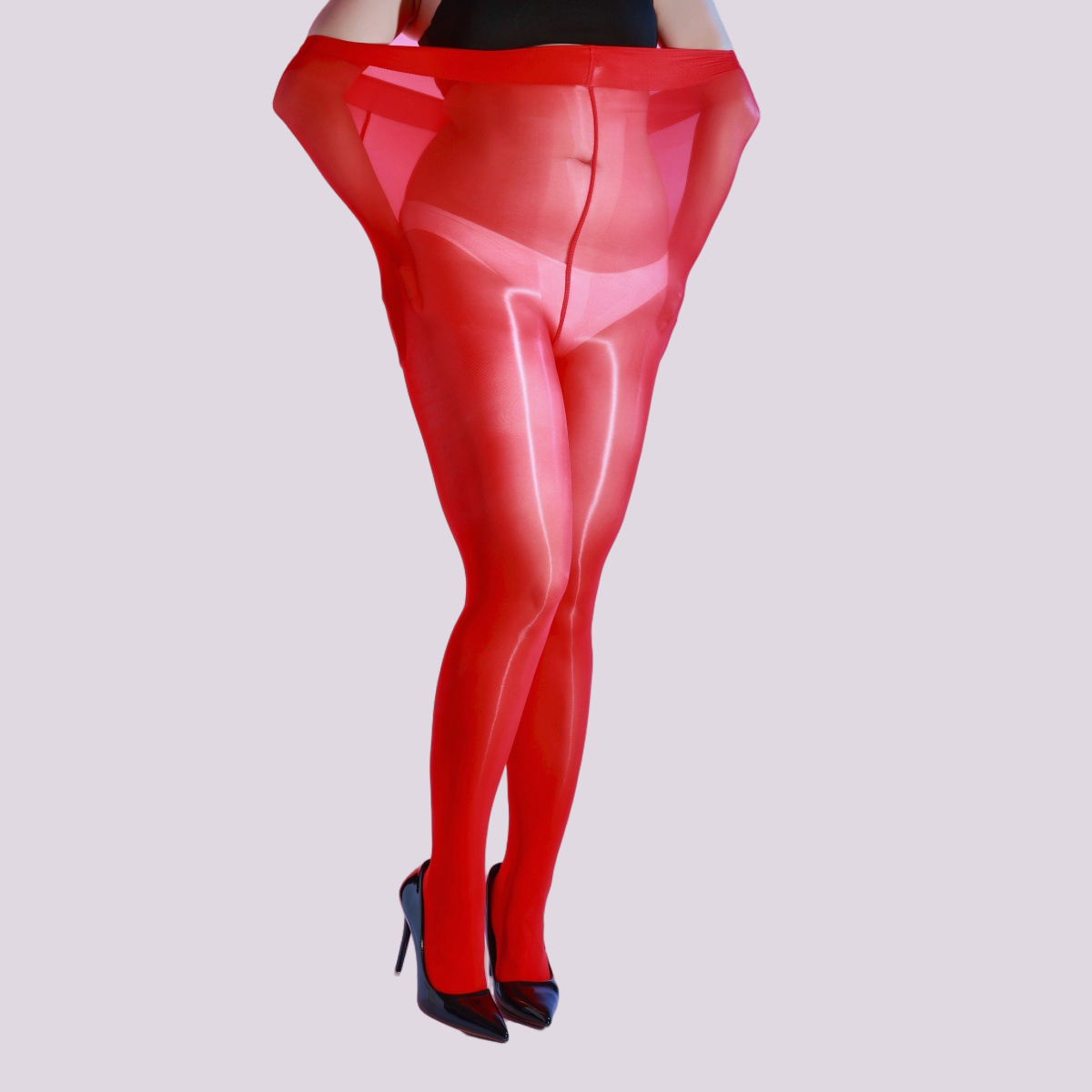 Plump Girls' Horse Oil Shaping Stockings - Plus Size Nylon Hosiery