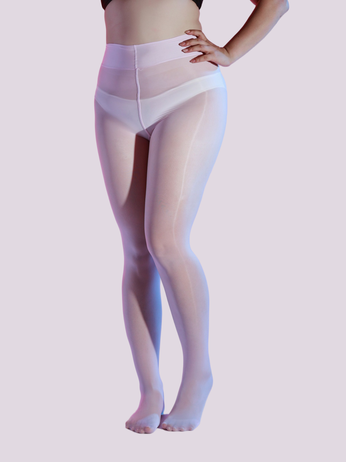 Plump Girls' Horse Oil Shaping Stockings - Plus Size Nylon Hosiery